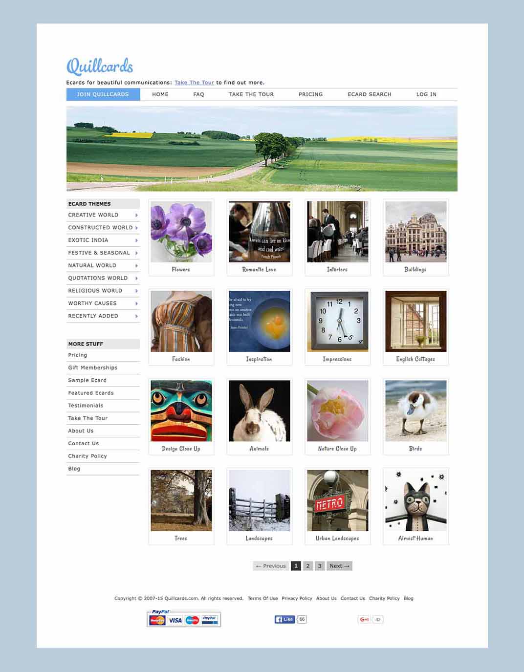 QUILLCARDS HOME PAGE